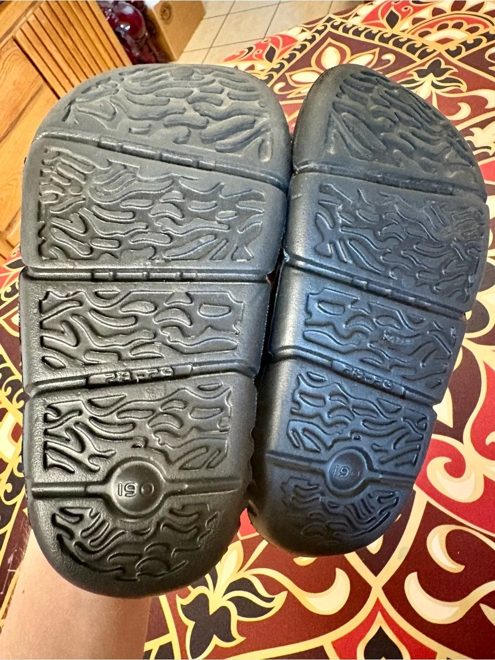 Kids Navy Blue Slip-On Clog Shoes